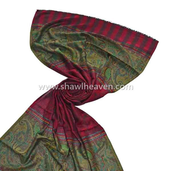 100 wool maroon pastel shade scarves